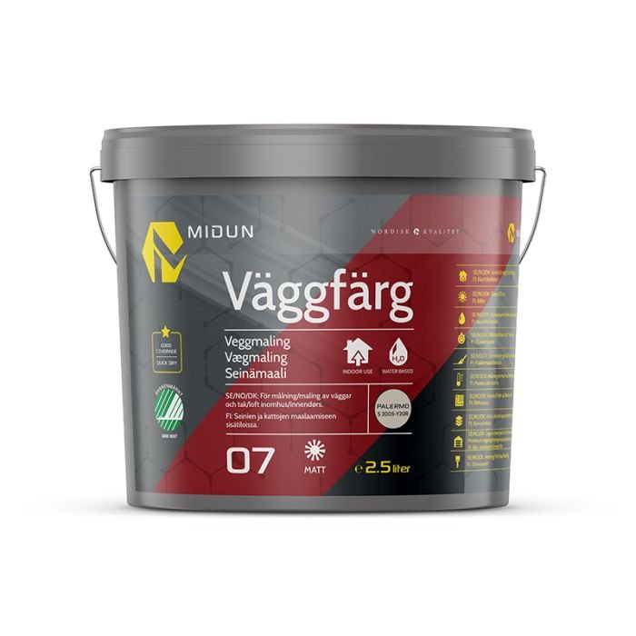 Väggfärg 7 Savona Matt Midun