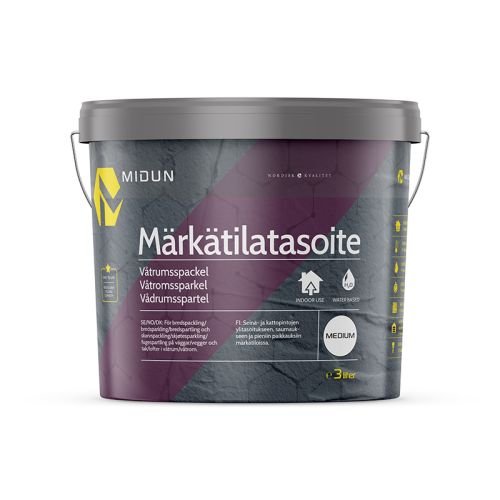 Våtrumsspackel 3 L Midun