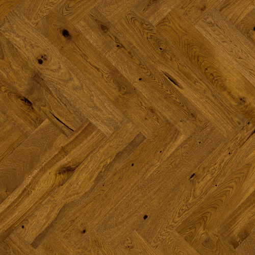 Fiskebeinparkett Eik Brown Sugar Mattlack Barlinek