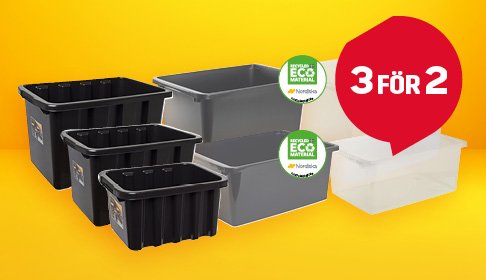 Förvaringsboxar 3 för 2 | Byggmax Förvaringsboxar 3 för 2 | Byggmax