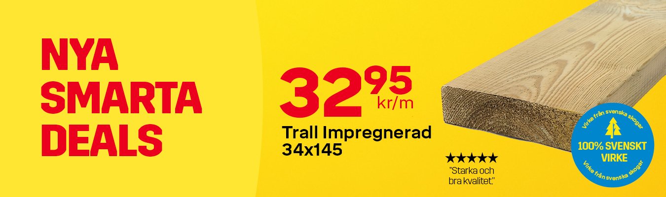 Köp hängrenna på Byggmax. 125 mm bred och 2,5 m lång. 169 kr/st.