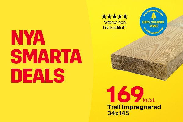 Köp hängrenna på Byggmax. 125 mm bred och 2,5 m lång. 169 kr/st.